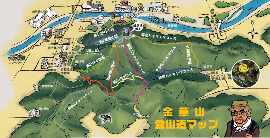 金華山マップ